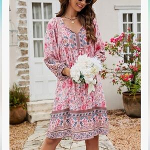 Noracora Boho Floral Dress NWT Size M